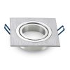 Oczko V-TAC aluminiowe odlew 1xGU10 kwadrat aluminium szczotkowane VT-782SQ-AB